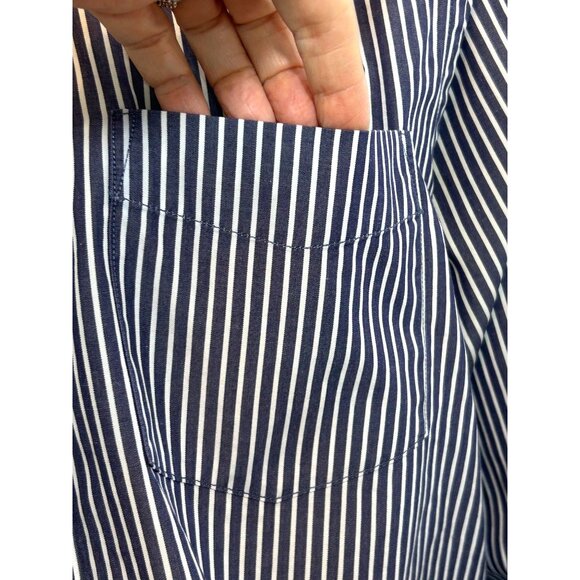 Gap Men’s Fitted Button Down Shirt M 15-15.5 Long Sleeve Point Collar Pocket - Picture 6 of 15